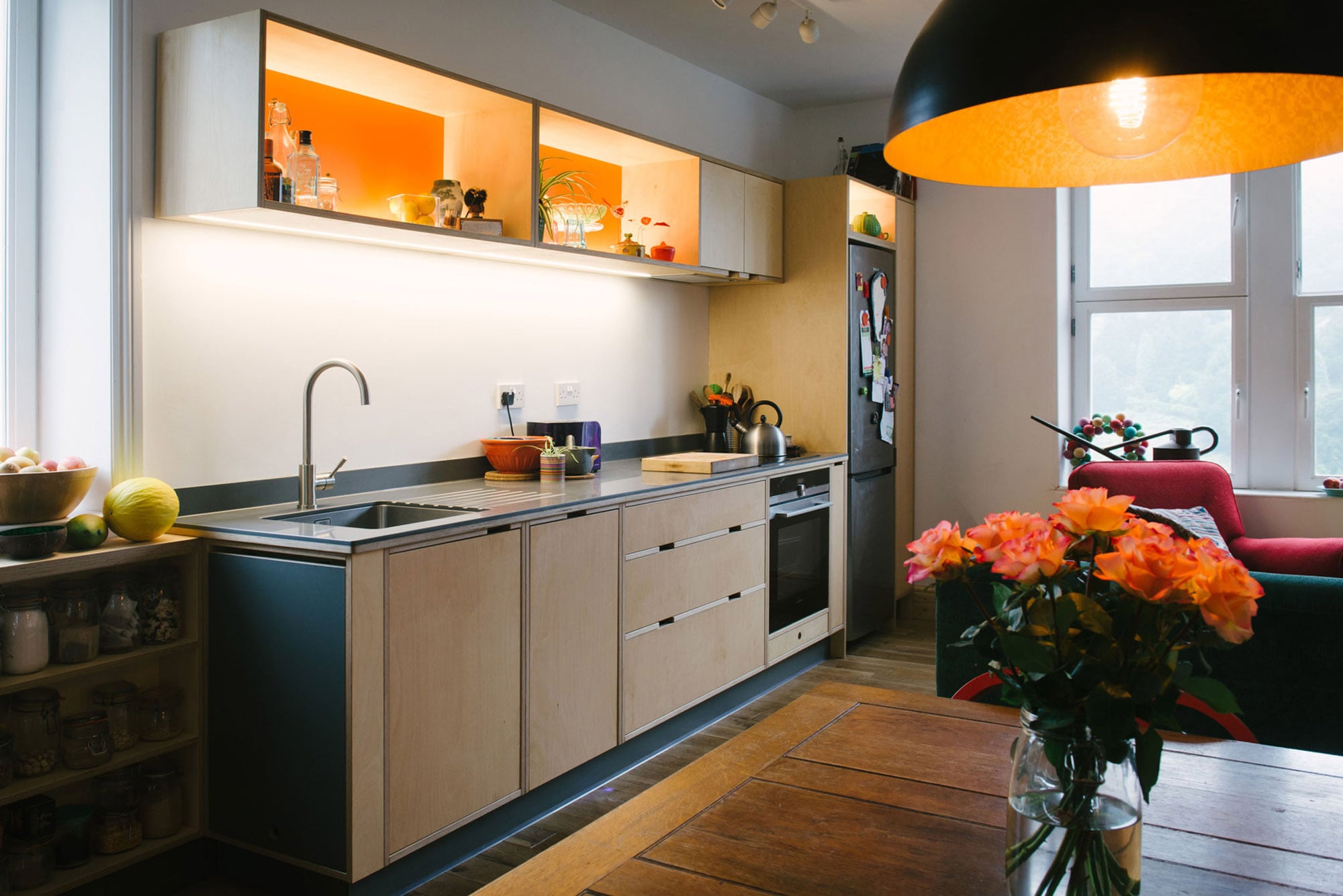 Birch ply kitchens UK manufactured 