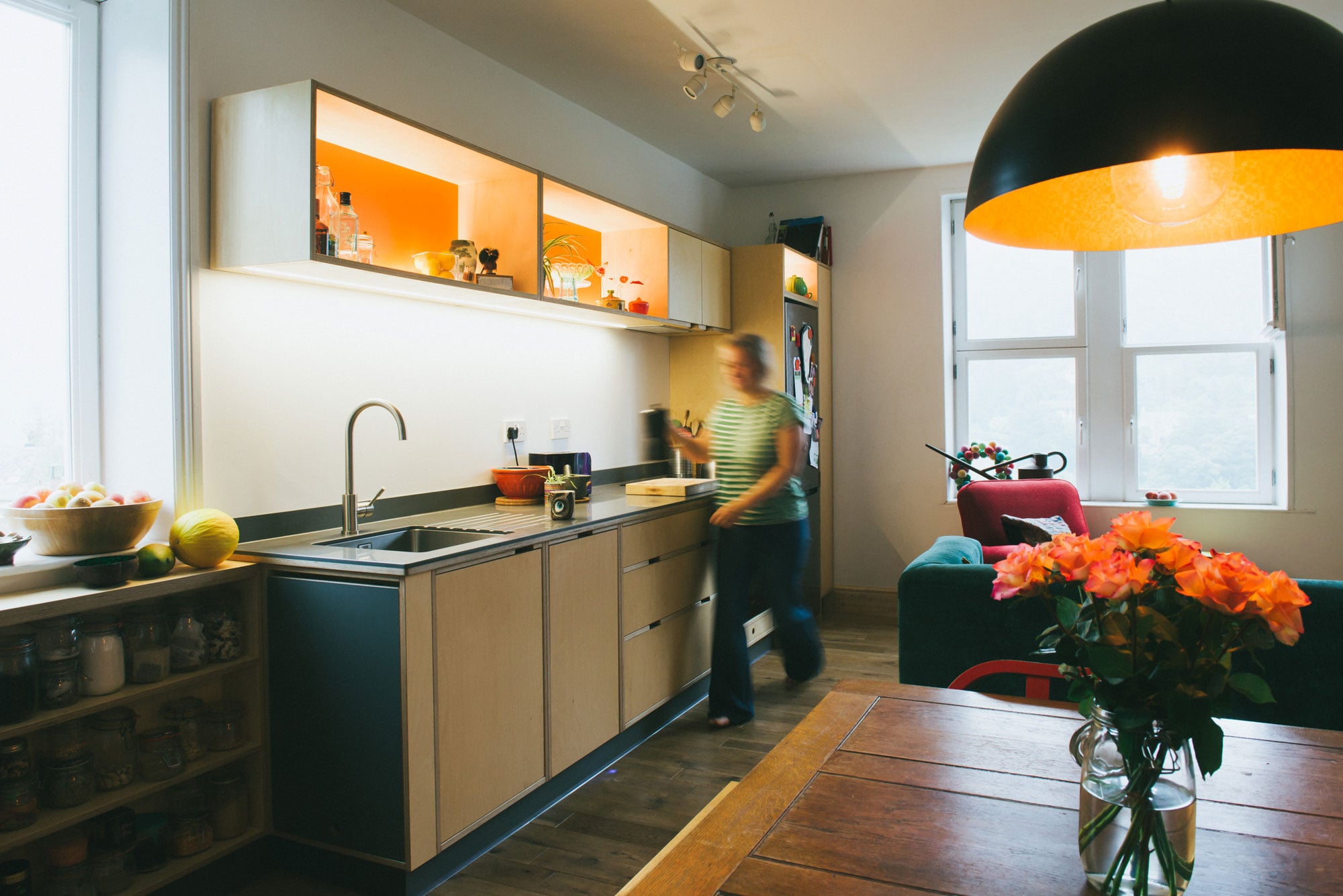 Birch ply kitchen