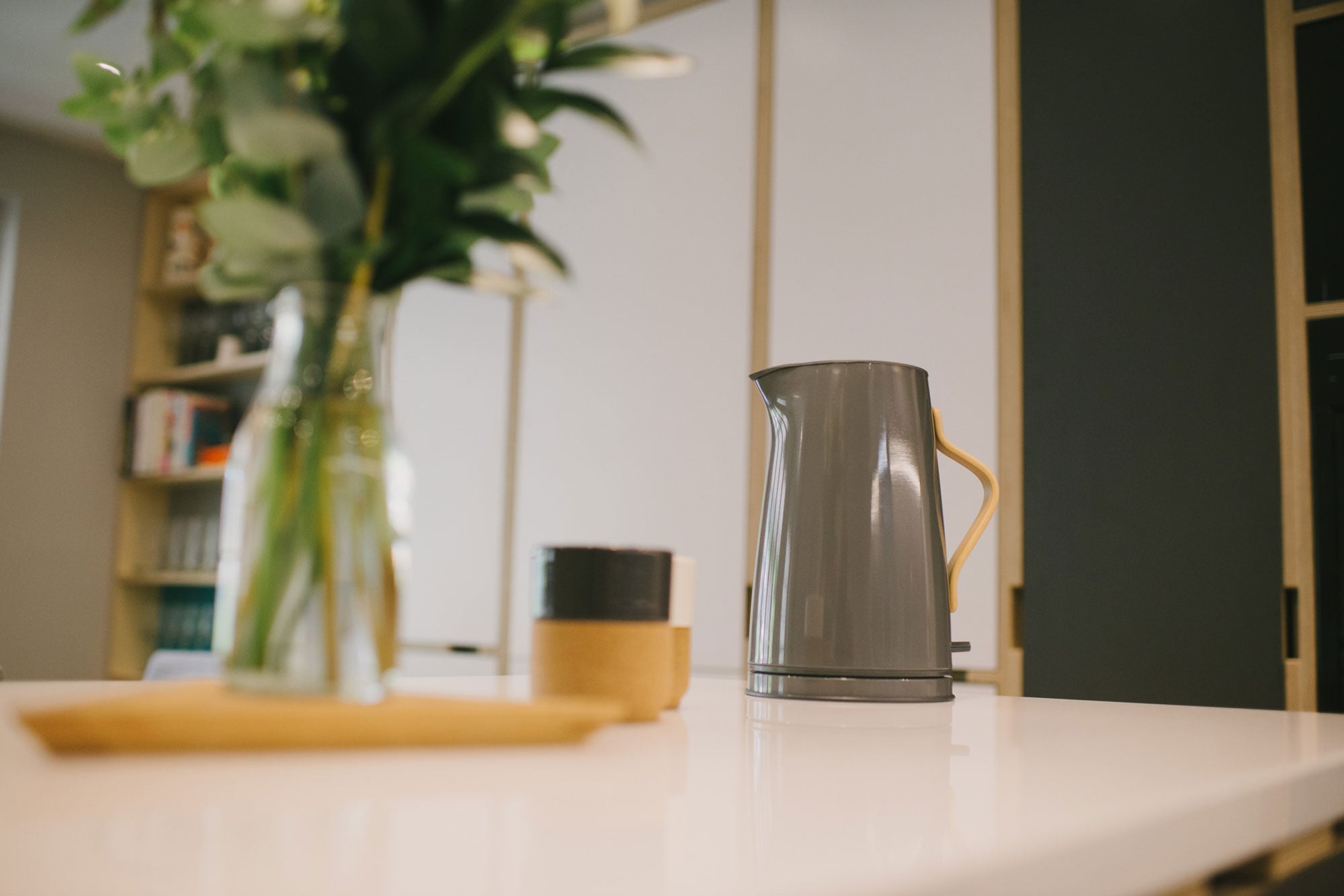 Grey Stelton Emma kettle and vase