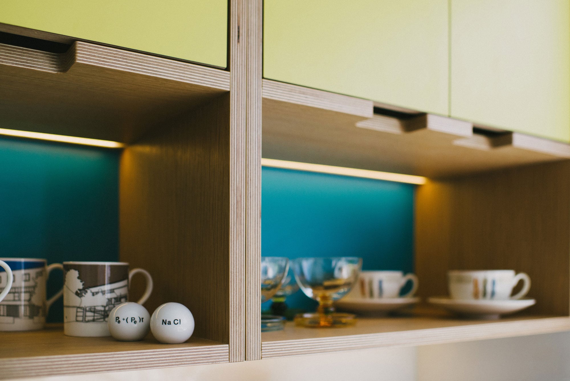 Retro plywood kitchen