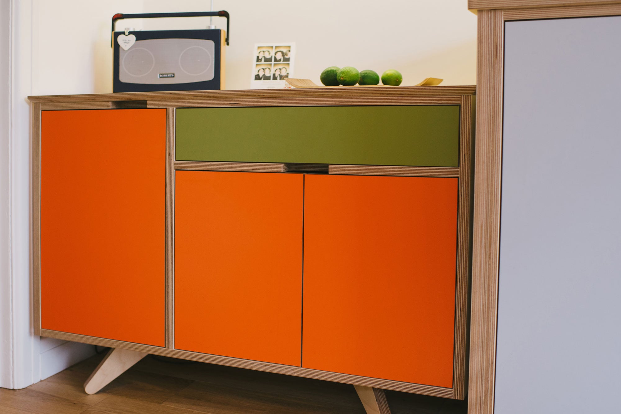 Orange Sideboard