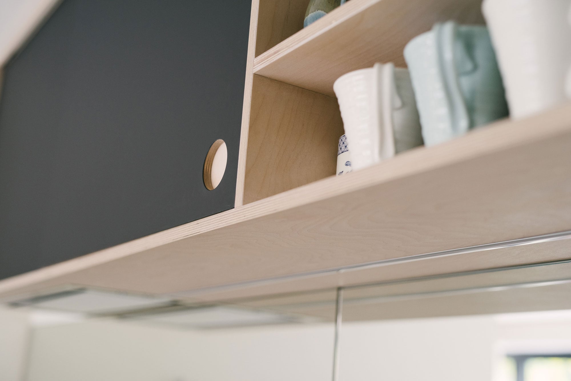 Plywood Sliding Wall Cupboard