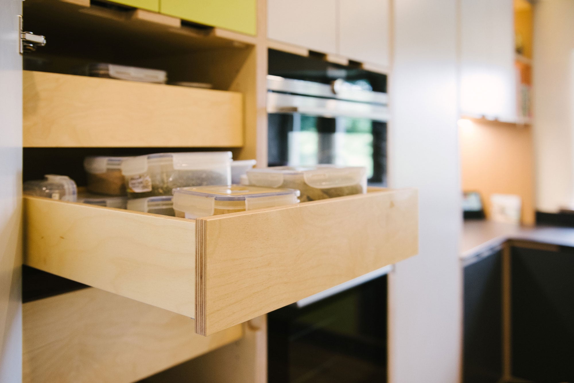 Plywood drawers