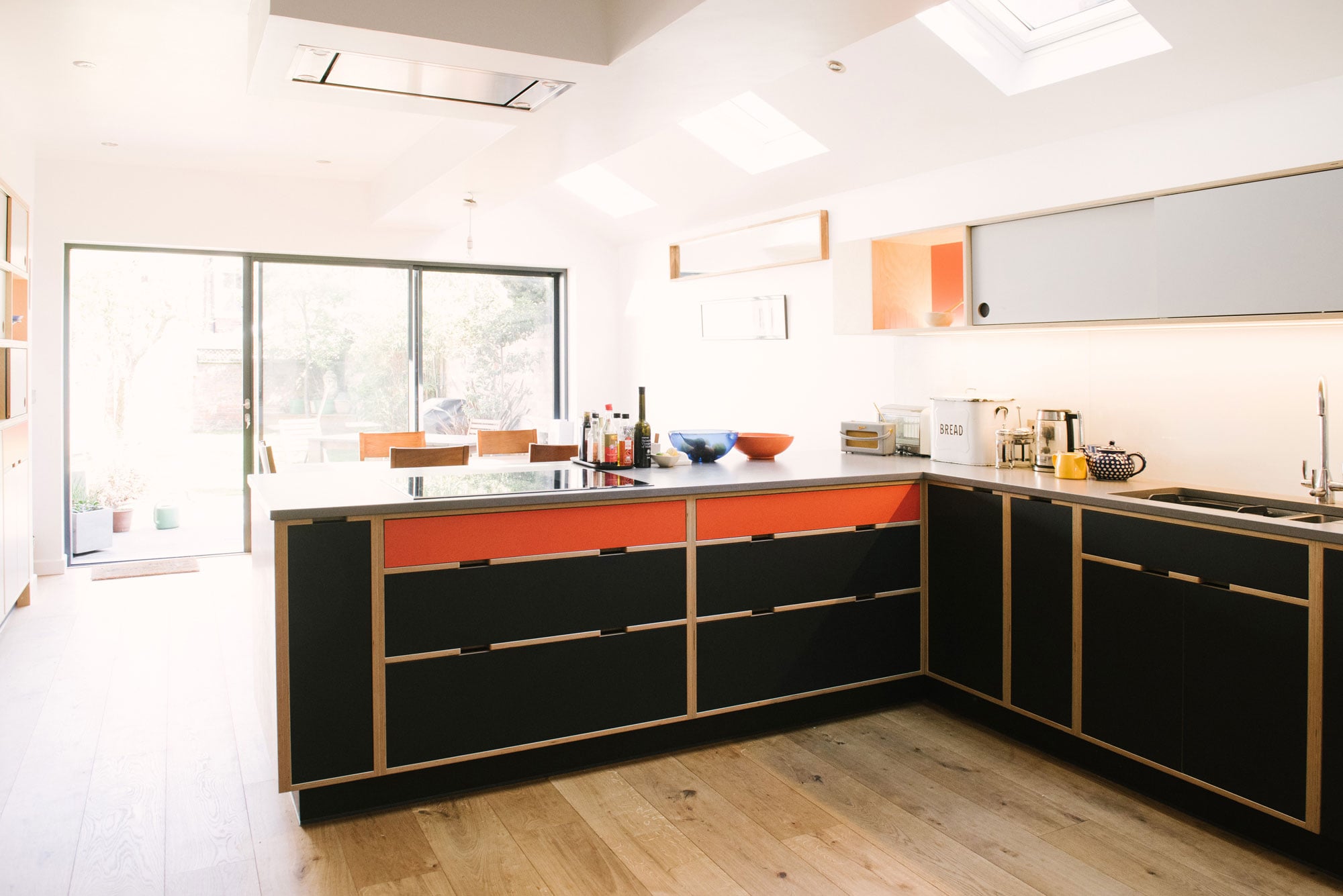 Black & Orange Kitchen