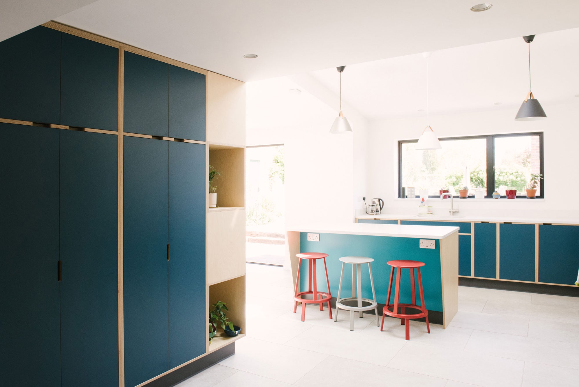 Modern Blue Kitchen