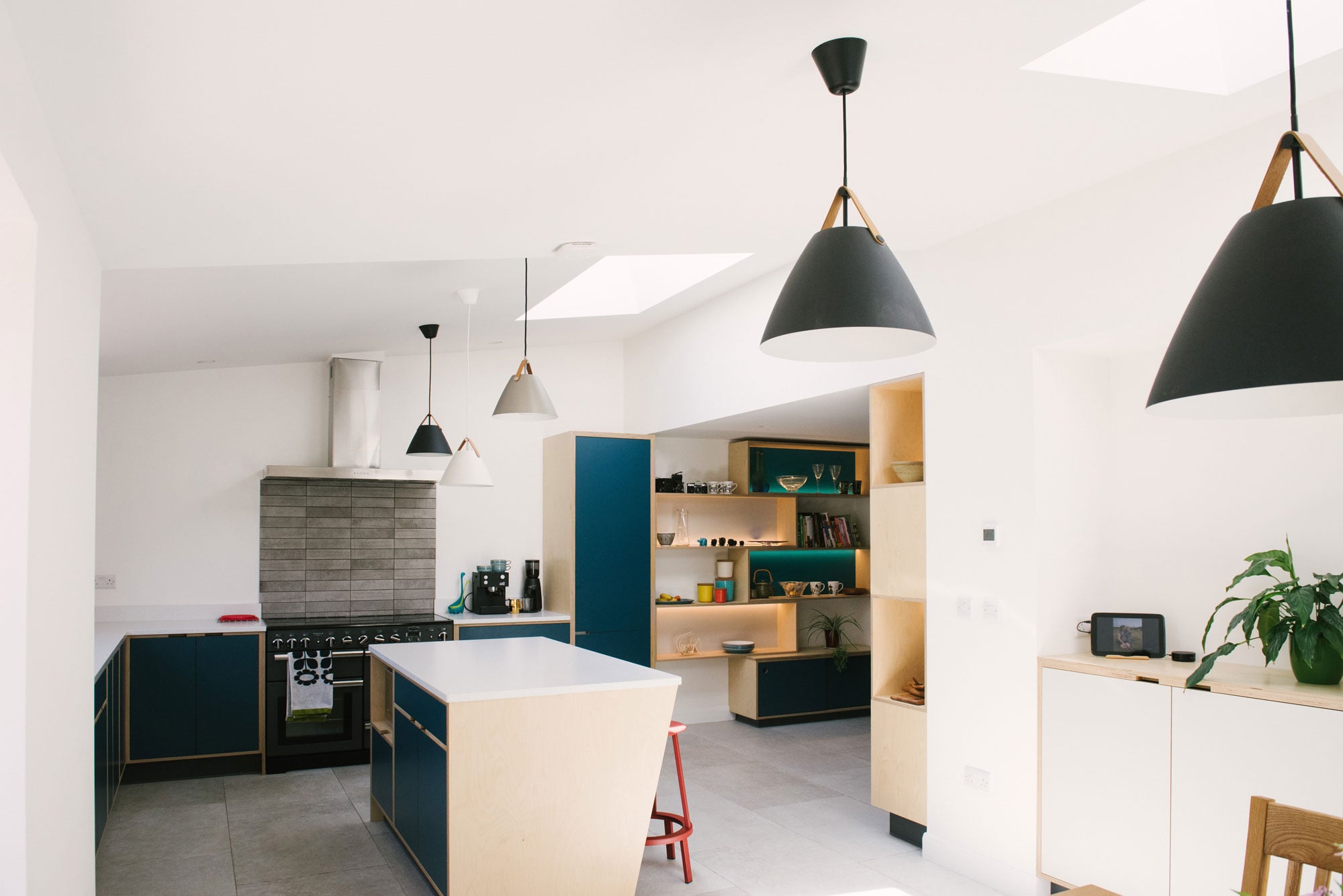 Modern Blue Kitchen
