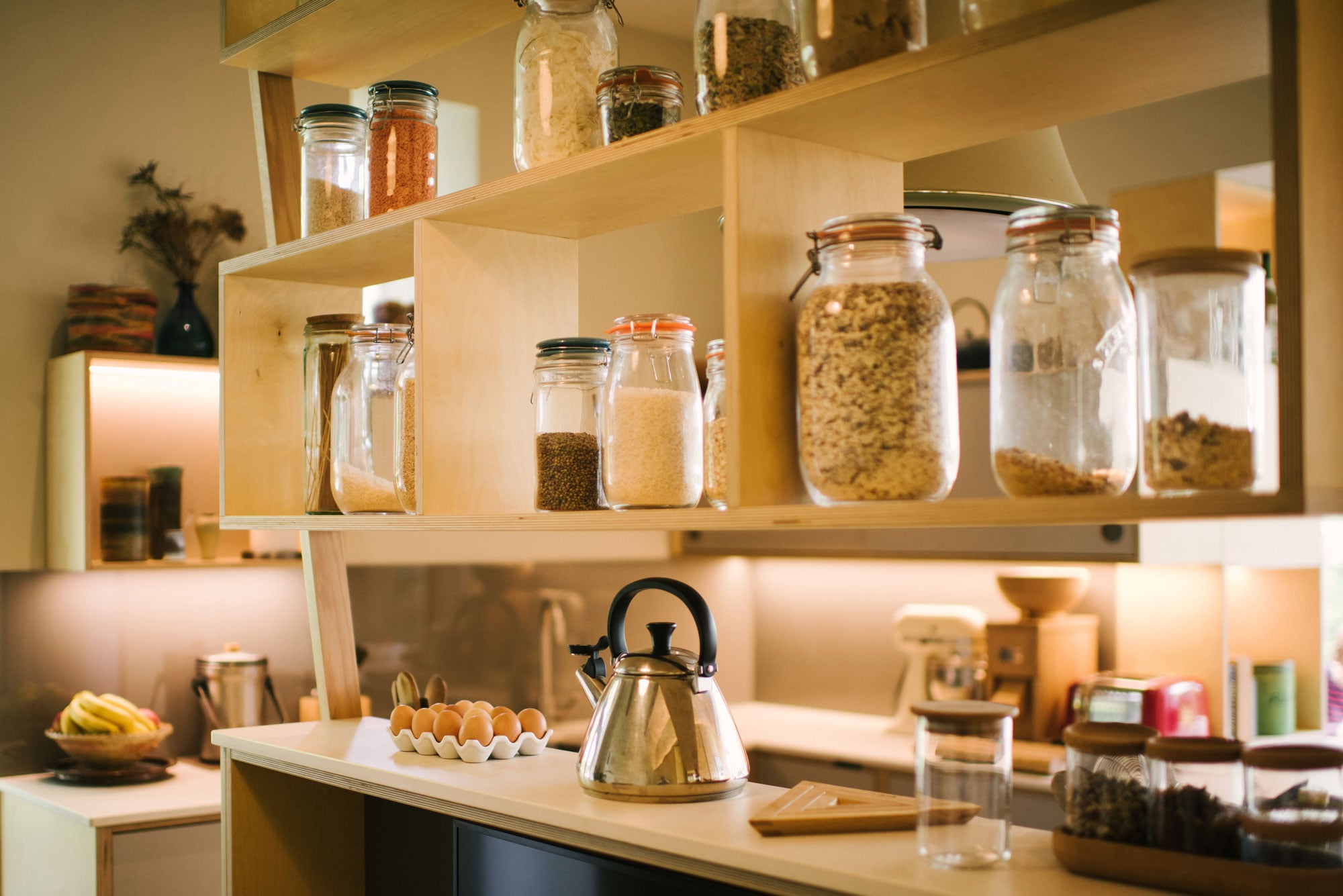 Open Plywood Shelving