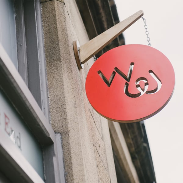 Wood & Wire shop signage