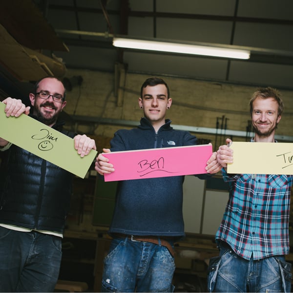 Wood & Wire team Jim, Tim and Ben