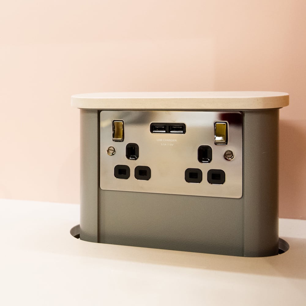 Remote control pop up power socket