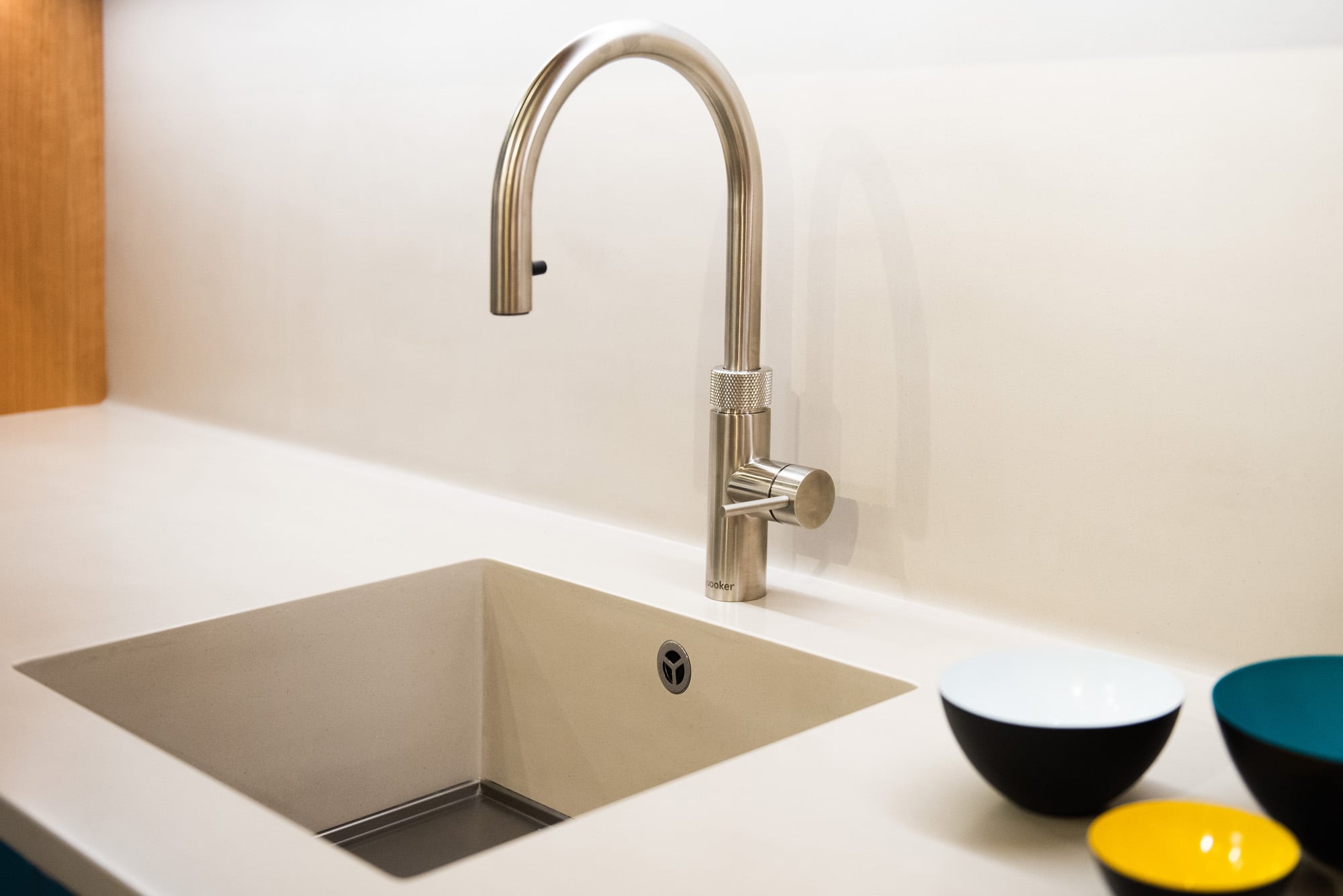 Corian Worktop with seamless splashback