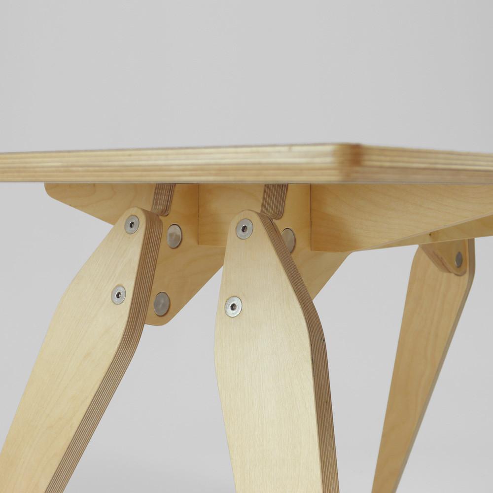 made in the UK plywood dining table 