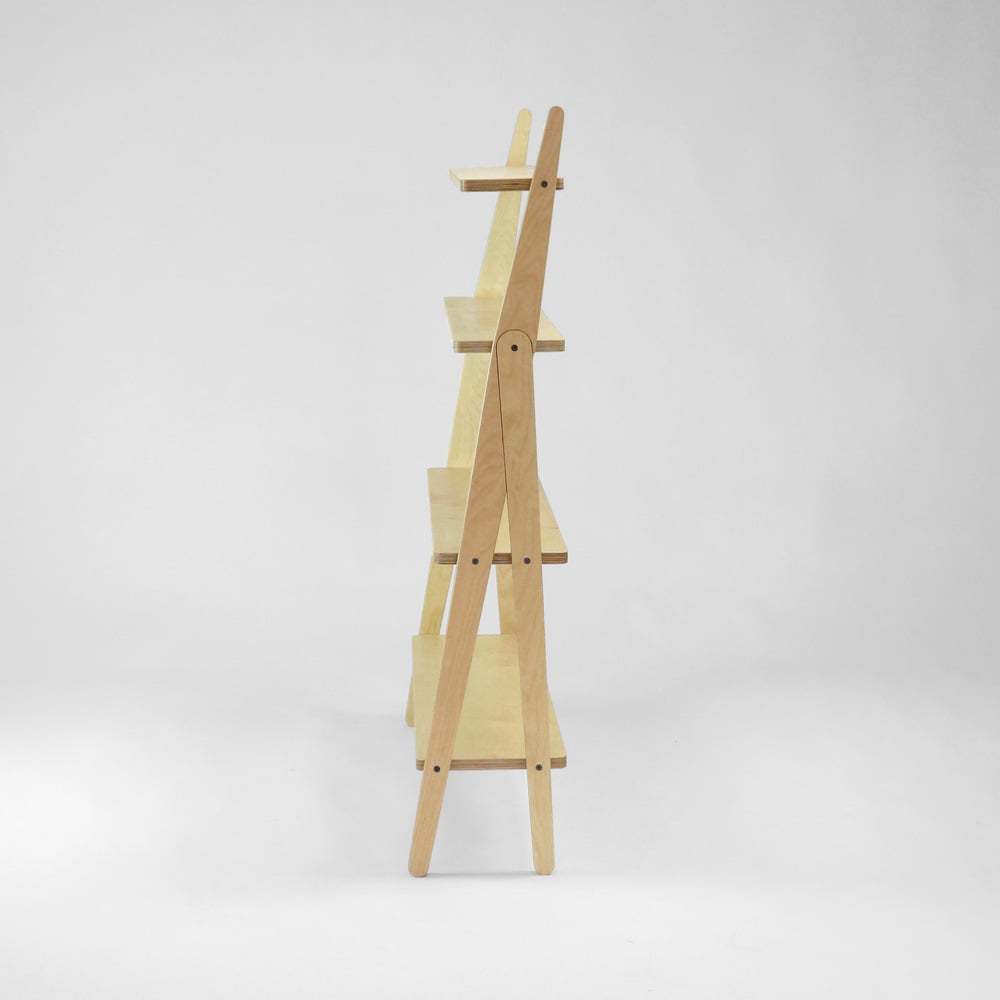 plywood shelving unit side