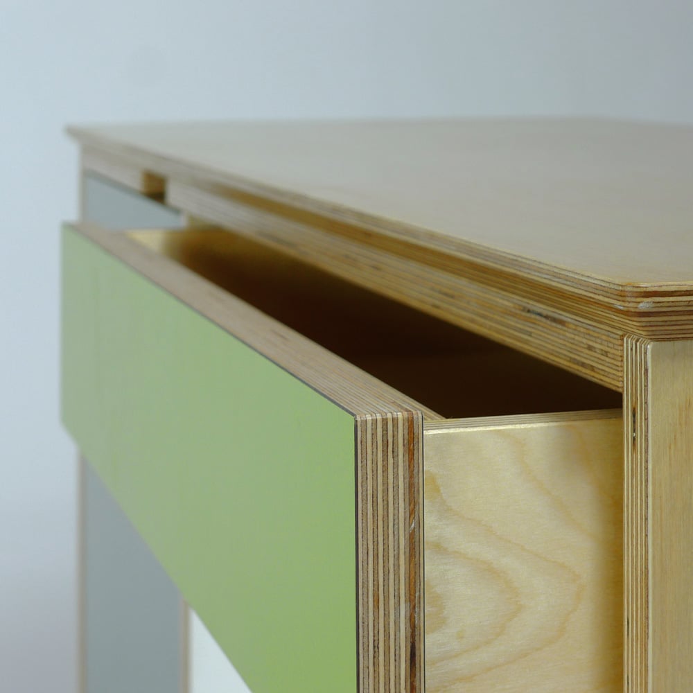 plywood sideboard - drawer detail