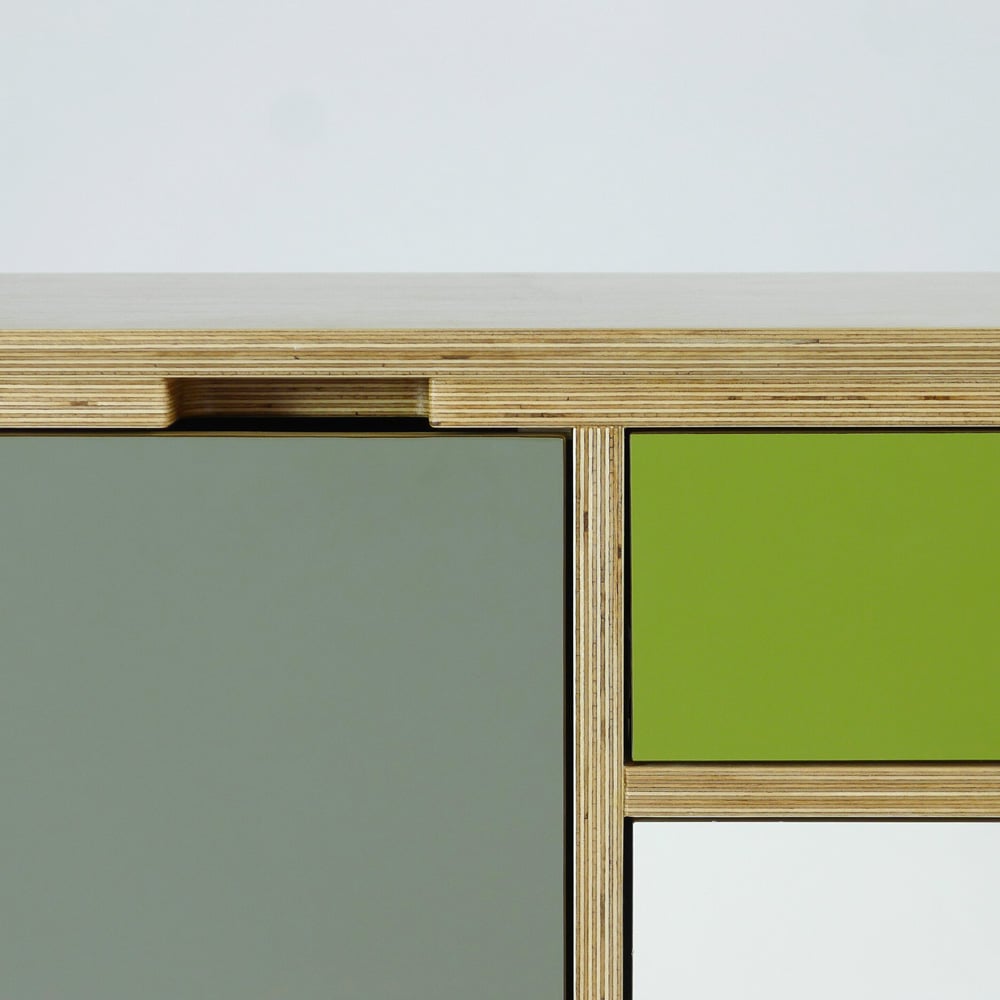plywood sideboard - detail