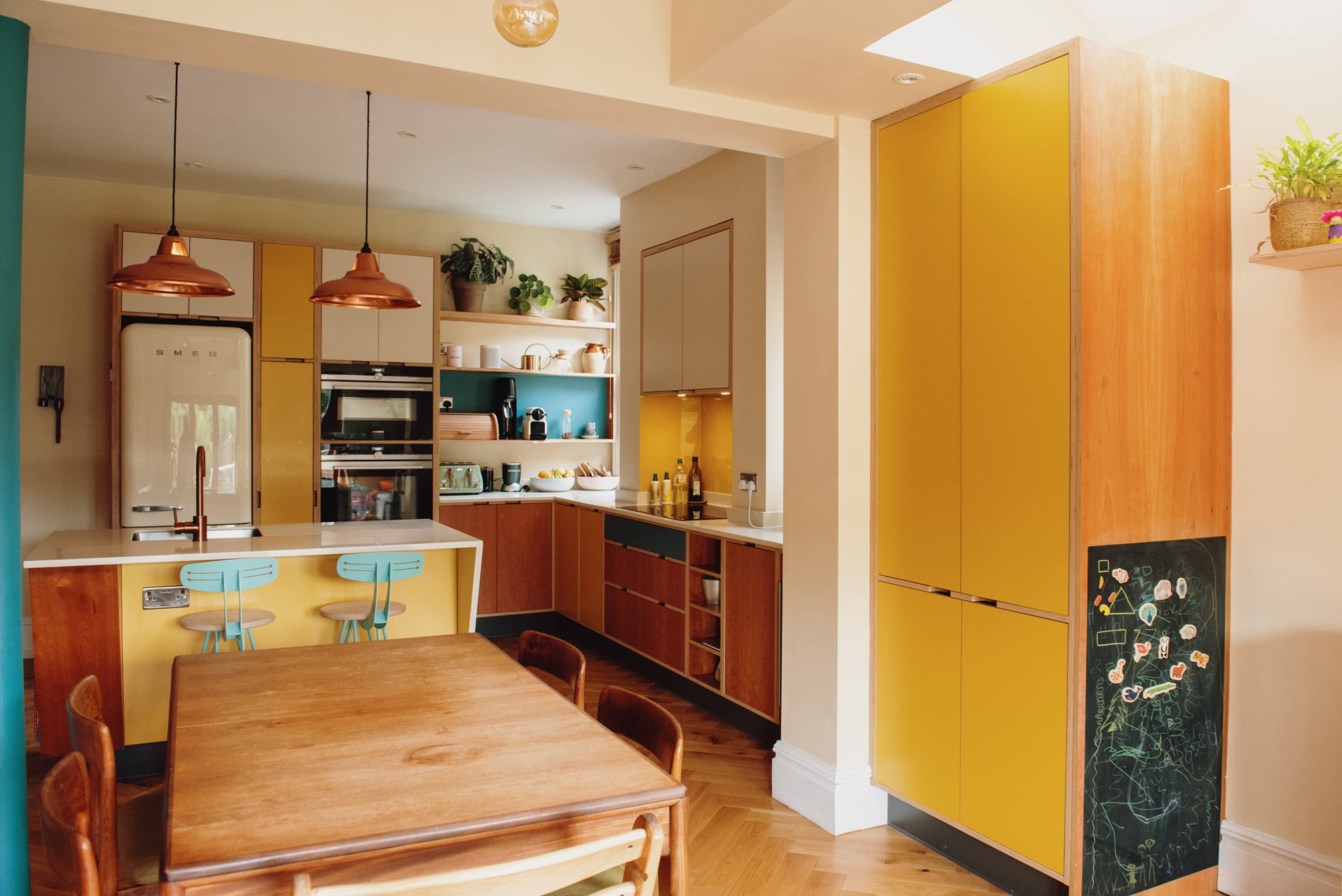 cherry kitchen view from living area