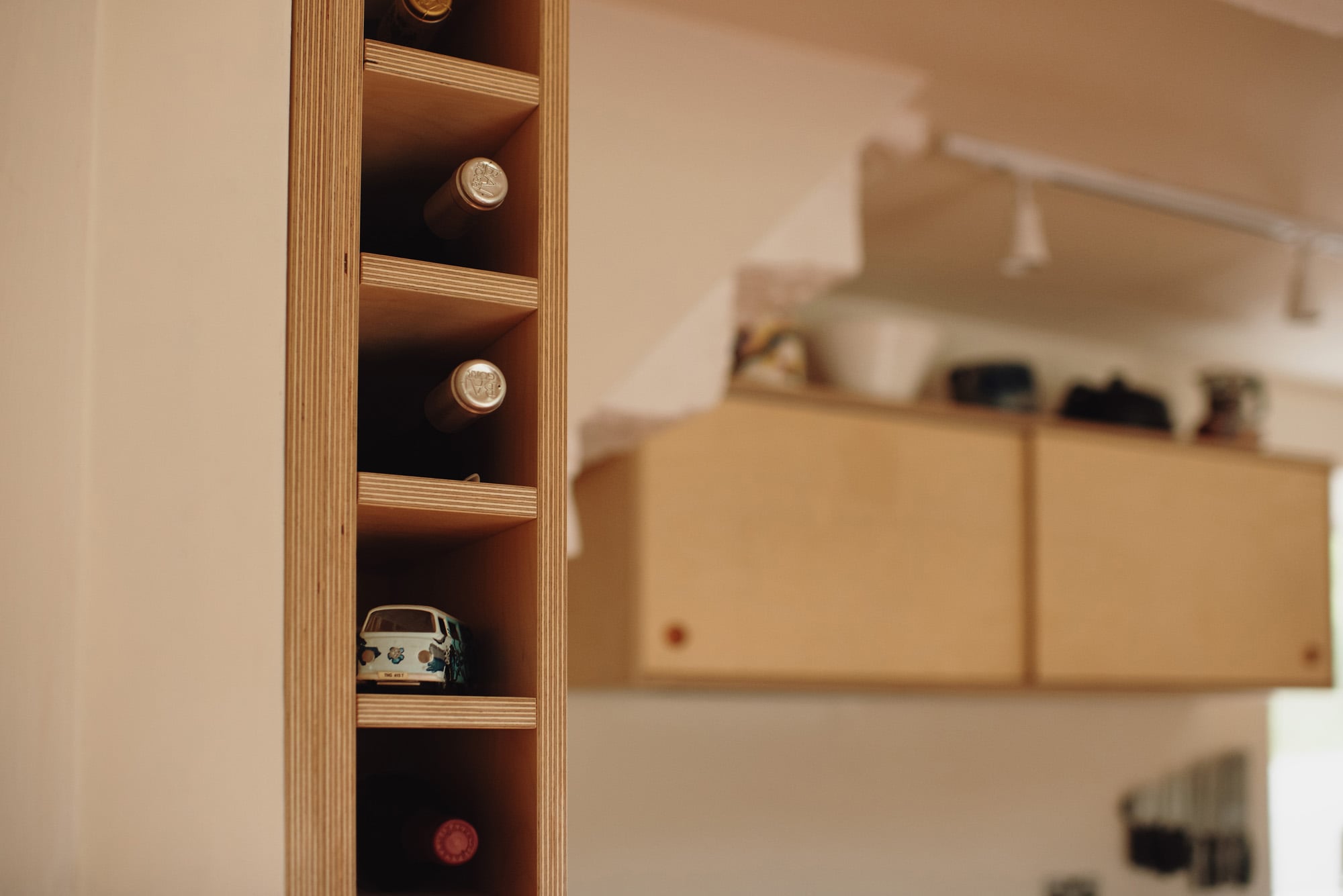 plywood wine rack