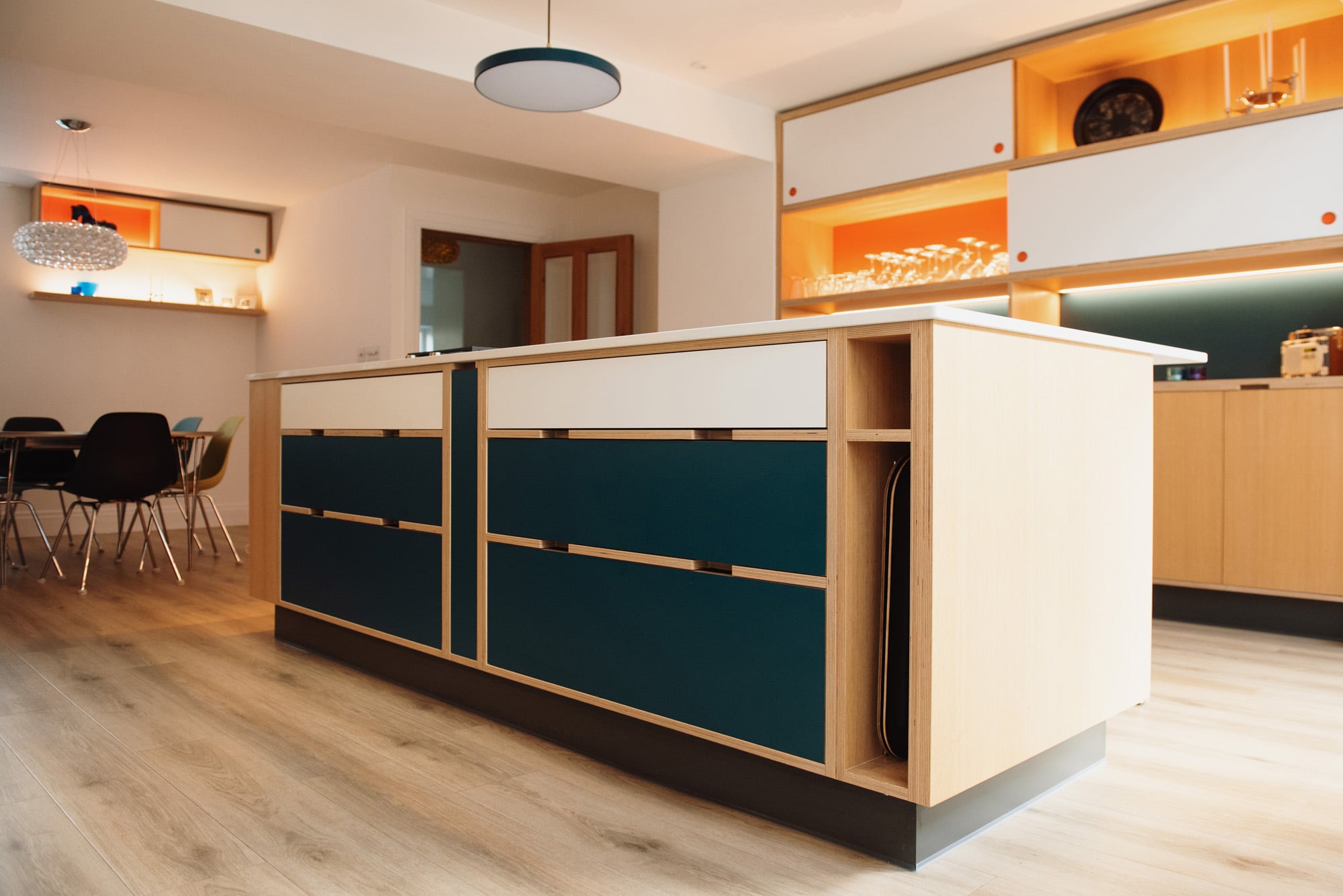 plywood kitchen island