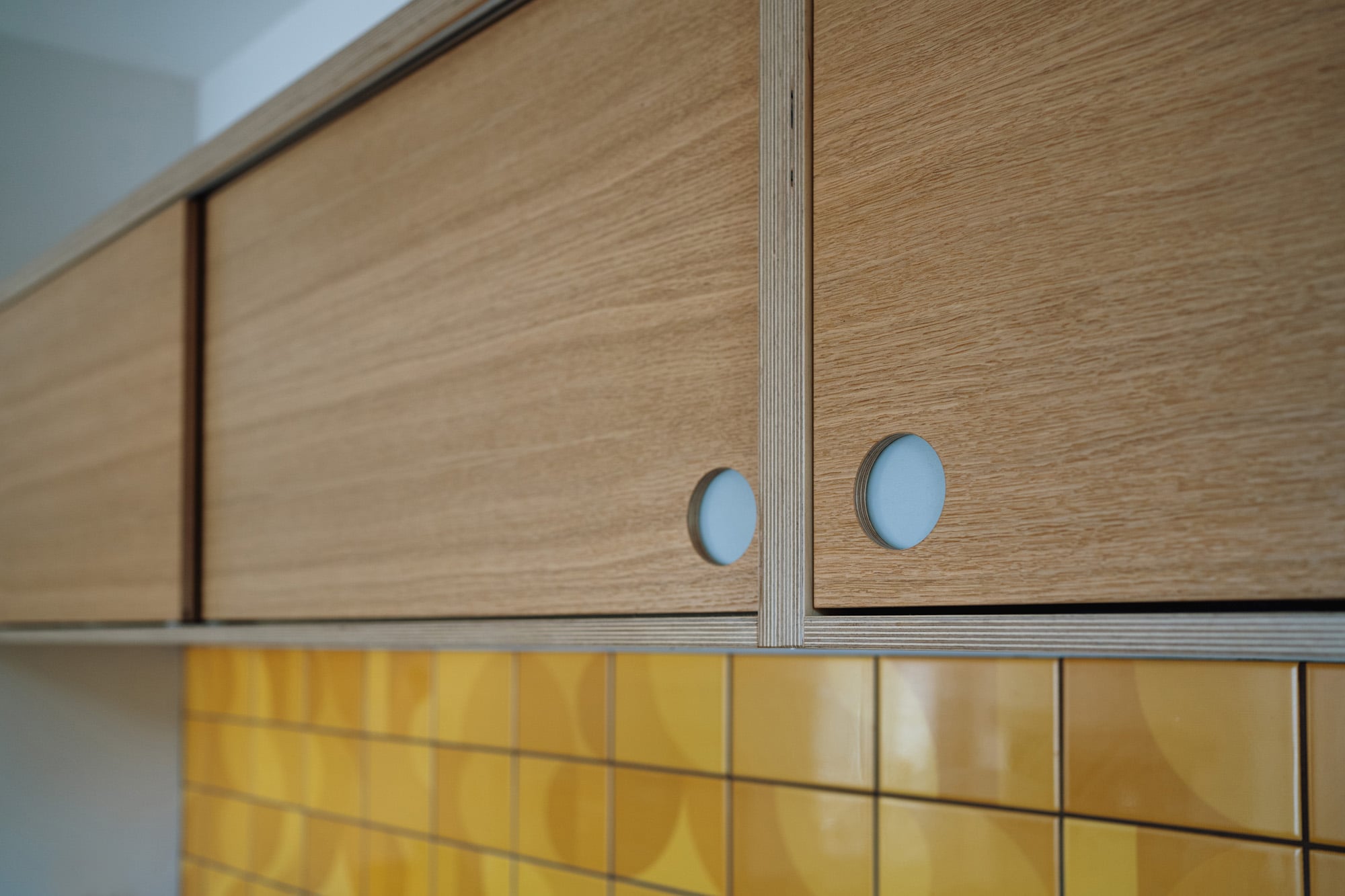 plywood edge wall cupboards