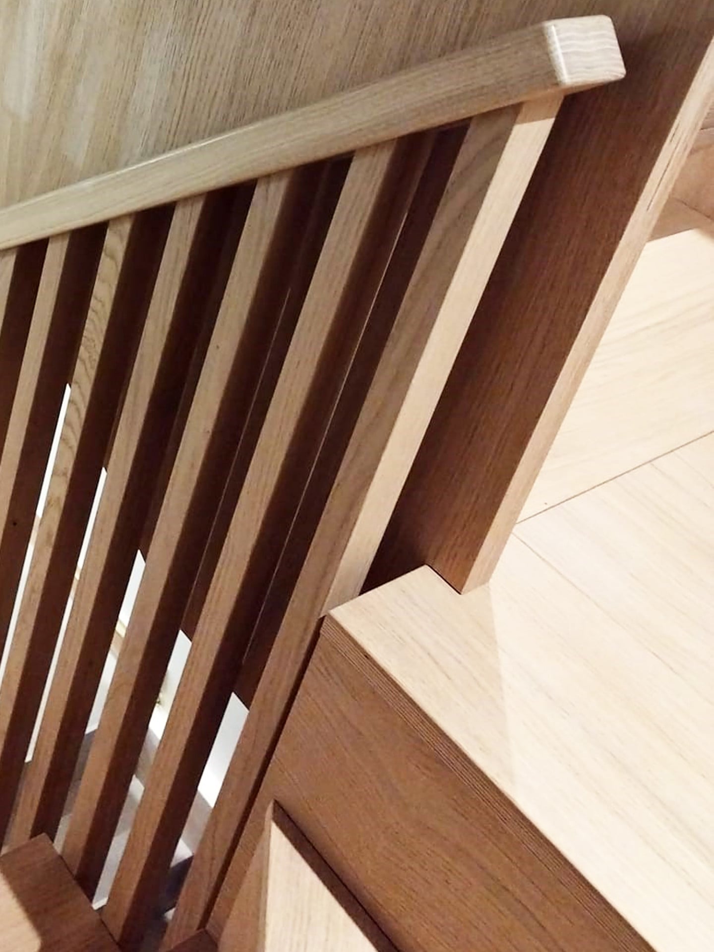 Plywood staircase detail