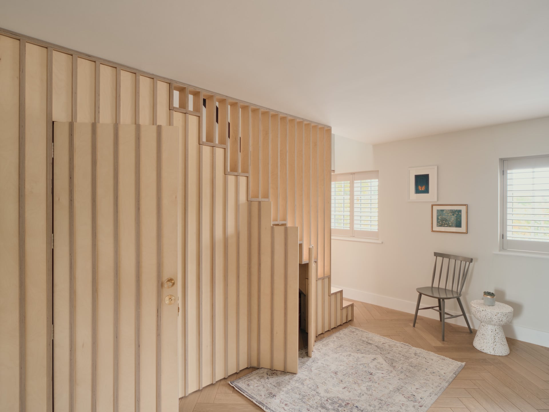 modern understairs storage