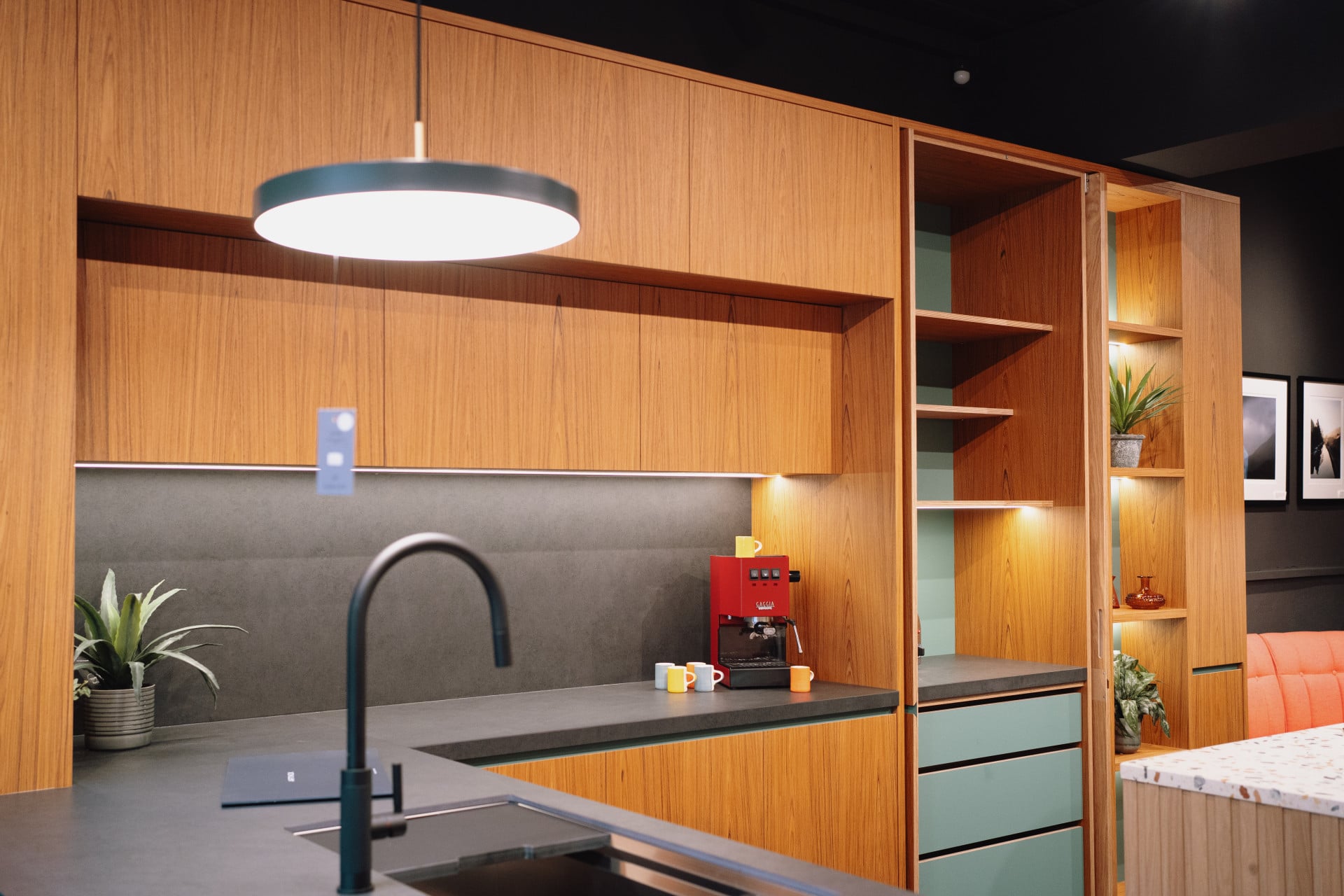 minimalist kitchen showroom