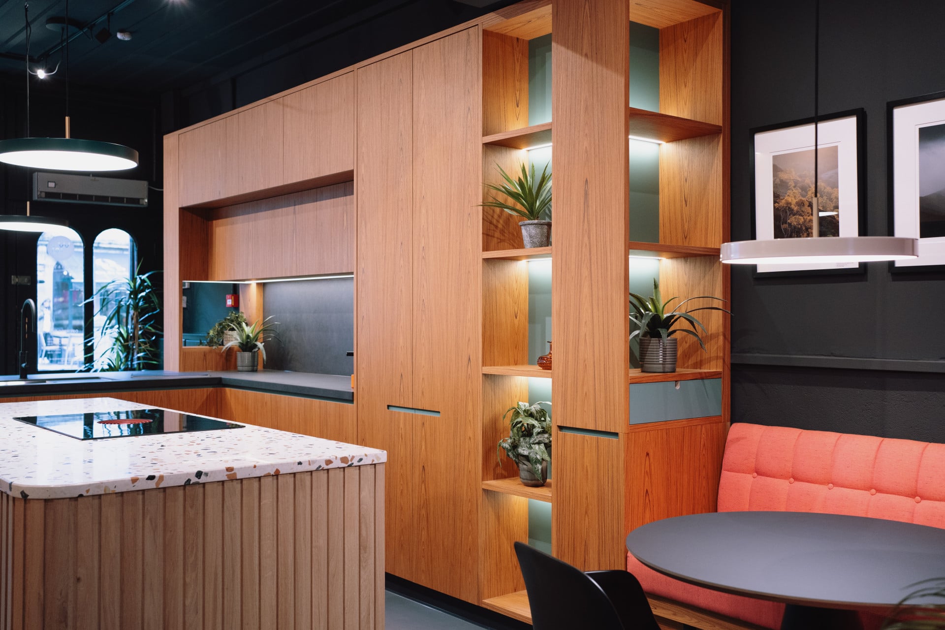 modernist kitchen showroom