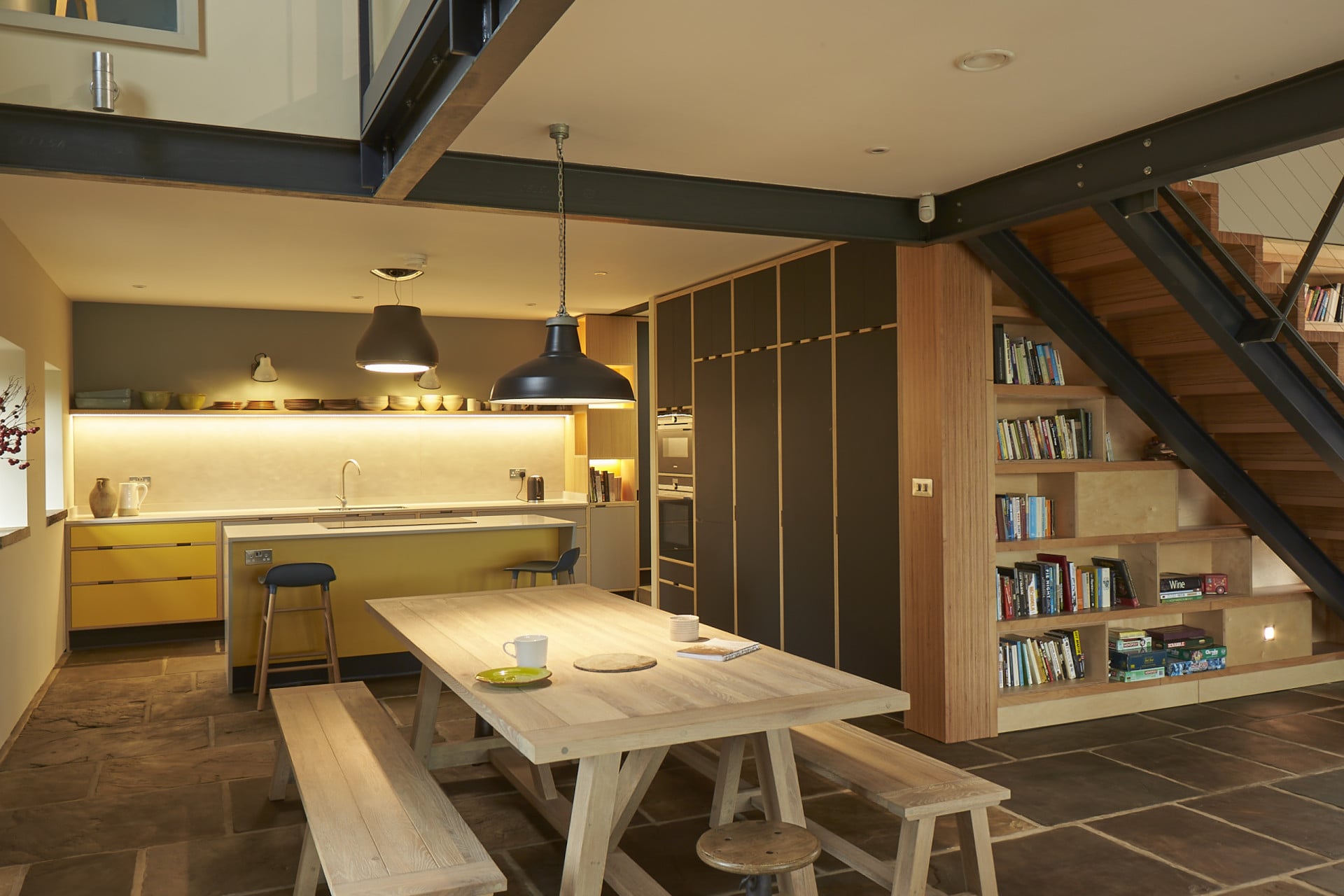 Bespoke Plywood Kitchen - Barn Remodel