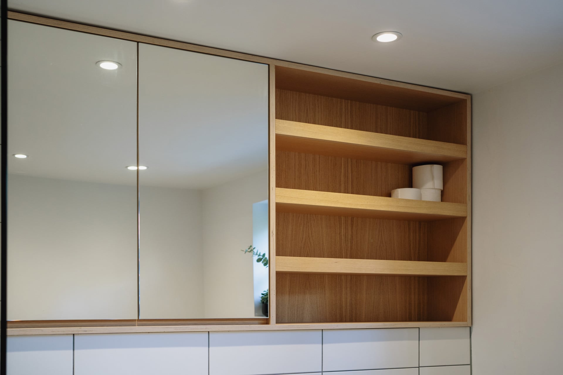 built in bathroom furniture