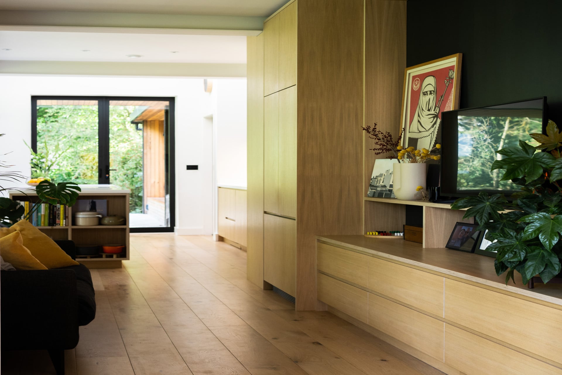 built in living room furniture 
