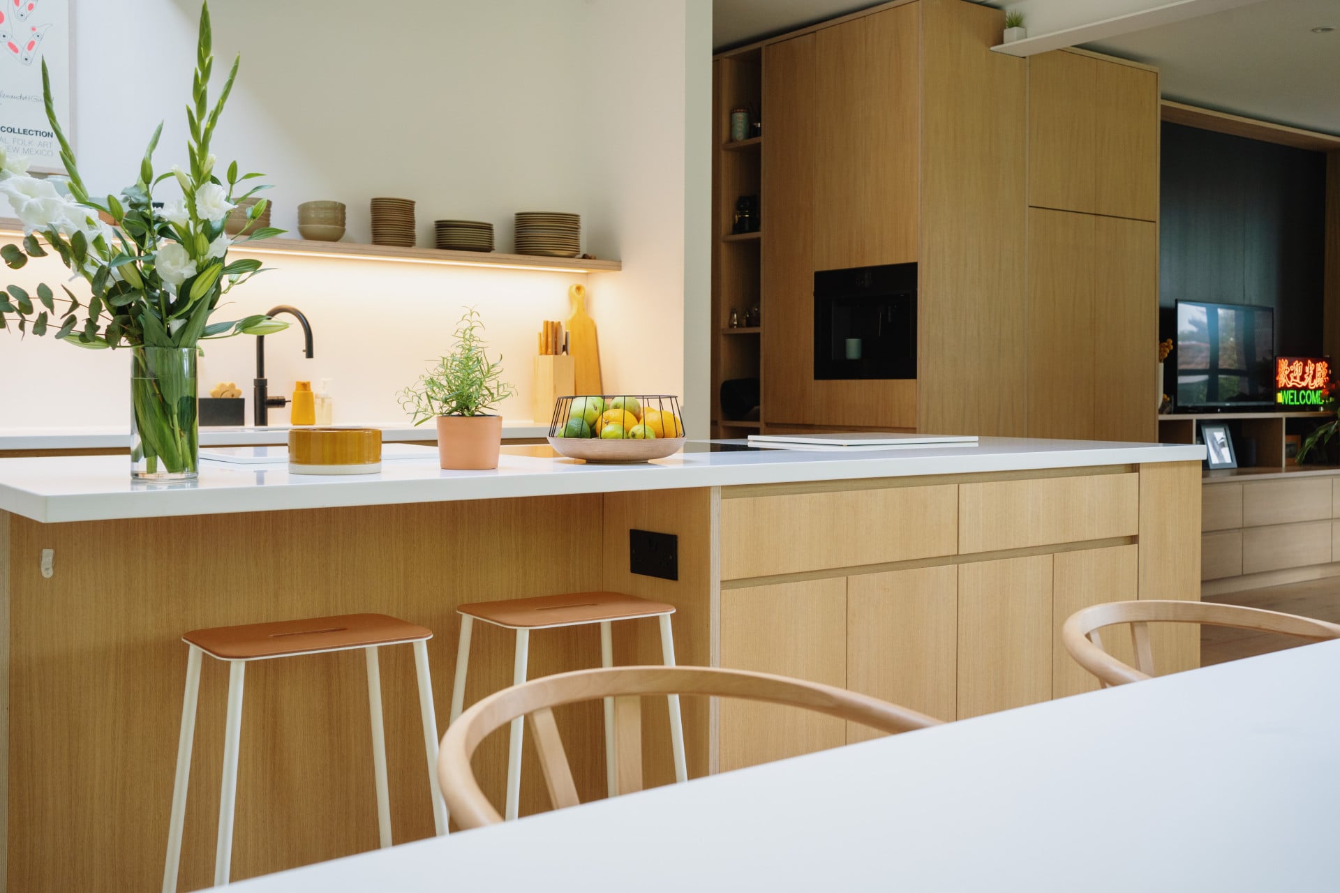 modern plywood kitchen - 1930's House Renovation