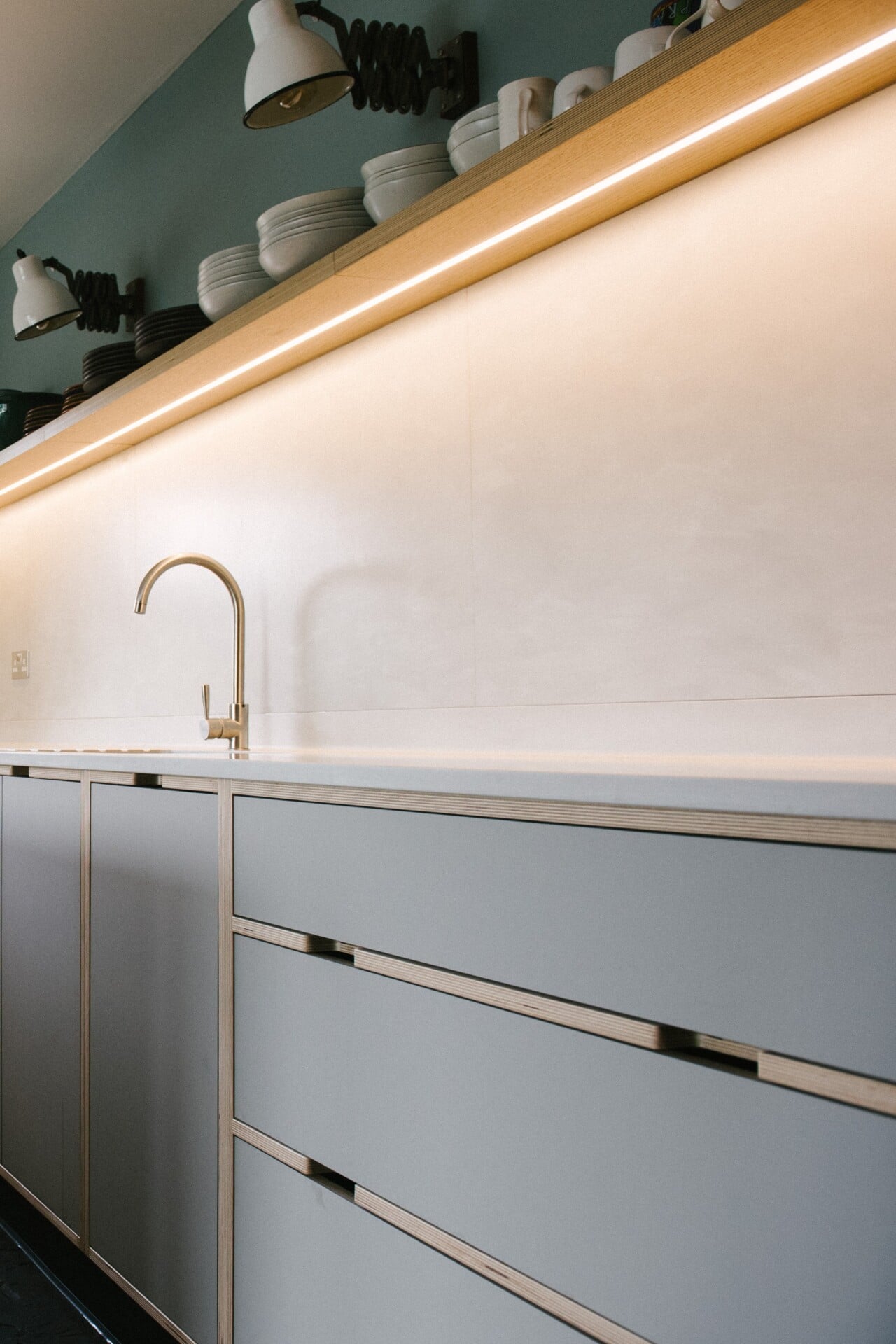 matte finish on natural kitchen